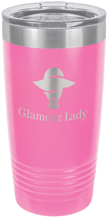 Polar Camel 20 oz. Ringneck Pink Vacuum Insulated Tumbler w/Clear Lid [TVIJ205]