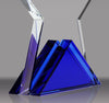Crystal Star on Cobalt Blue Base Award - 5.25 inch [CM558-SM]
