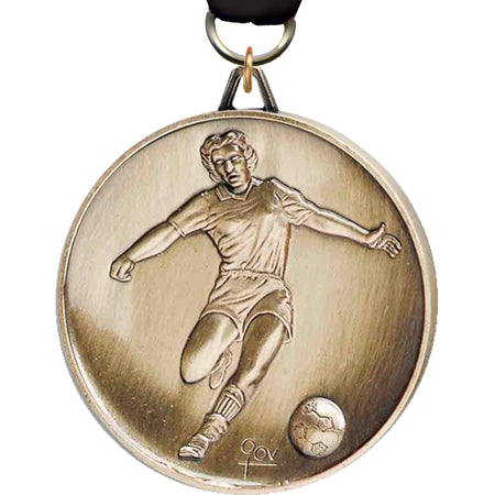 2.5 inch Premium Satin Finish Medal - Soccer Female [MF92-SCF]