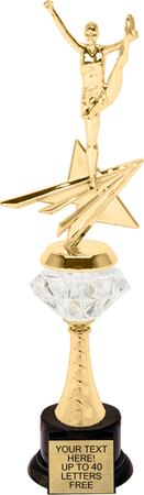 Cheer Rising Star Diamond Riser Trophy [TRDDRSS-13-CH]