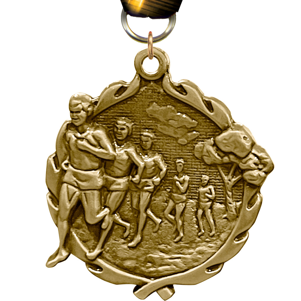 1.75 inch Cross Country Male Wreath Medal [MP18-CCM]