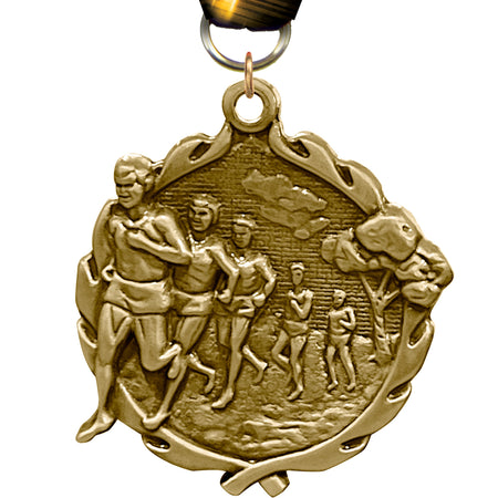 1.75 inch Cross Country Male Wreath Medal [MP18-CCM]
