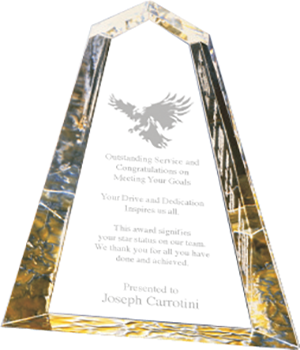 Back Beveled Wedge Acrylic Awards
