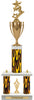 Two-Post Trophy w/ Rectangle/Oval Center Column w/ Cup [T3MC5]