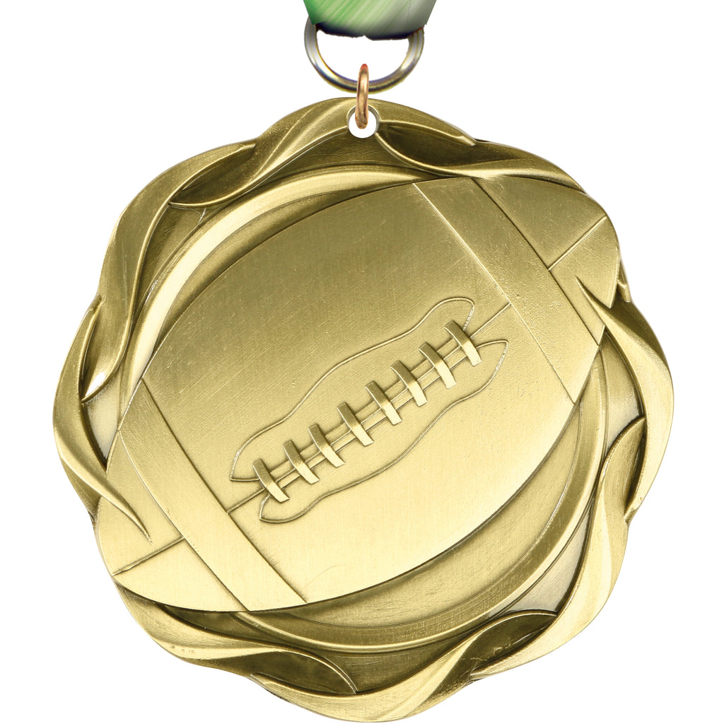 3" Football Fusion Diecast Medal [MFUS2-FB]
