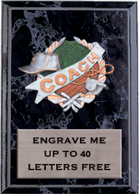 6"x8" Coach Millennium Plaque [PMC68-CO]