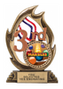 3rd Place Flame Color Resin Trophy [RMFC7-3RD]