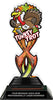 Turkey Trot Tribal Flames Acrylic Trophy - 8.5 inch [TACR85-TF-TRKTRT-Q]
