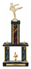 Two-Post Trophy w/ Rectangle/Oval Center Column [TF21]