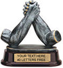 Arm Wrestling Pewter Finish Resin Trophy [SGRAW]