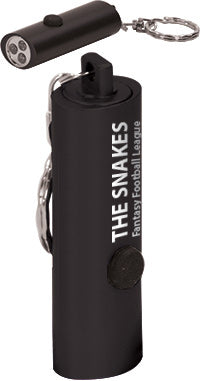 Triple LED Flashlight Keychain- Black [FLSHLT111BLK]