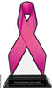Pink Ribbon Colorix-T Acrylic Trophy - 8 inch [TACR8-RBN-PNK-Q]
