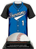 Baseball Jersey Colorix-T Acrylic Trophy- Blue [TACR7-JSY-BS-BLU-Q]