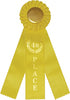 4th Place Triple Streamer Rosette Ribbon [R10R3-4TH]