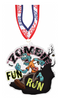 Zombie Fun Run Colorix-M Acrylic Medal- 5 inch [MACR5-FNRN-ZMB-Q]
