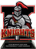 Knights Mascot Colorix-T Acrylic Trophy - 6.25 inch Red [TACR6-MSCT-KNGT-RED-Q]