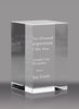 Optical Crystal Block Award - 3.125 inch [CFBRCT-3-X]