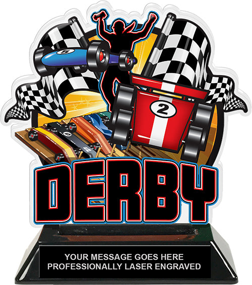 Derby Colorix-T Acrylic Trophy [TACR6-PNWD-Q]