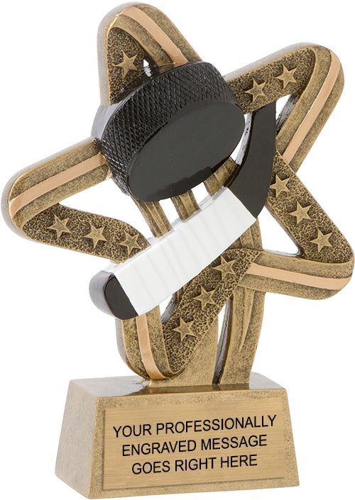 Hockey Stars and Stripes Resin Trophy [RCSS-HK]