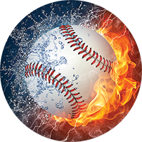 Baseball Fire & Water Insert [TD-3148]