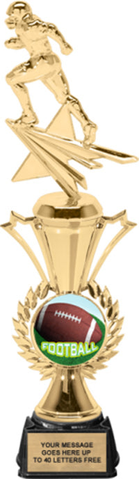 Football Insert Holder Radiance Riser Trophy [TPWSBR-i-FB]