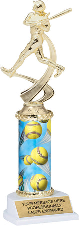 Softball Motion Sport Trophy- 11 inch [TMPATR-SB-11]