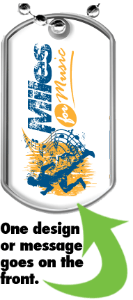 3D Dome Custom 2-Sided Dog Tags [DTCUS2SD]