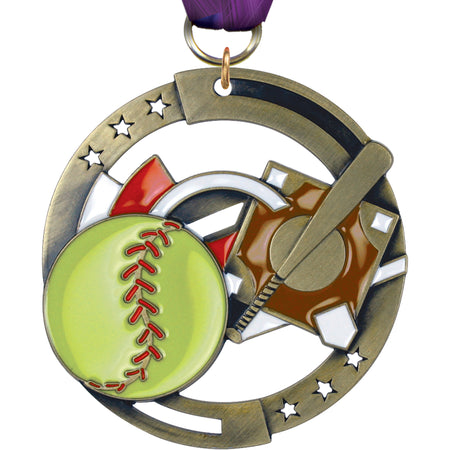 2.75" Dimensional Color Medal [M3EM-SB]