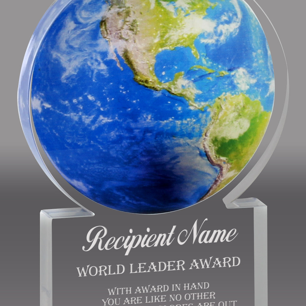 Acrylic Full Color Globe Awards