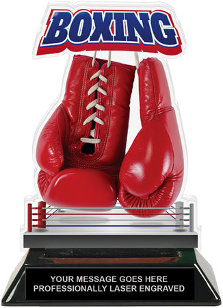 Boxing Colorix-T Acrylic Trophy - 6.25 inch [TACR6-BX-Q]