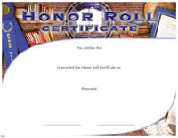 Full Color Certificates: Honor Roll  [CCT122]