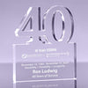 Number 40 Acrylic Award - 6 inch [ATNM-40-6-Q]