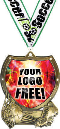 Soccer Shield Custom Insert Medal [MXSHLD-SC]