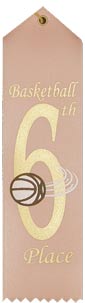 Basketball 6th Place Event Ribbon [R8SER-BK-6TH]