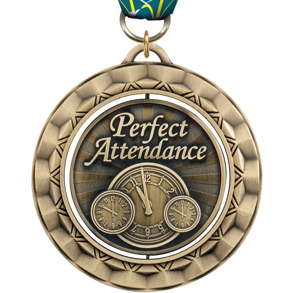 2 5/16"  Attendance Spinning Medal [MSPN-PA]