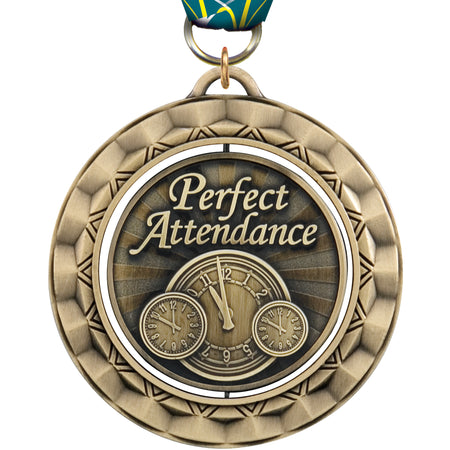 2 5/16"  Attendance Spinning Medal [MSPN-PA]