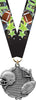 Football Wreath Medal- Silver [MP18-FB-S]