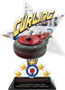 Curling Shattered Star Colorix Acrylic Trophy- 8.5 inch [TACR85-STR-CURL-Q]