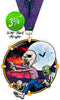 Halloween Zombie Colorix-M Acrylic Medal- 3.75 inch [MACR375-HLWN-ZMB-Q]