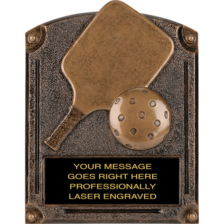 Pickleball Legends of Fame Resin Trophy - 6x8 [RLOF86-PKLBL]