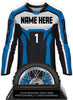 Motocross Jersey Colorix-T Acrylic Trophy - Blue [TACR7-JSY-MOTOX-BLU-Q]
