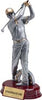Modern Golf Silver Resin on Piano Finish Base - Male 10 inch [SCRF-GLM2]