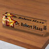 1 inch Thick Color Acrylic Name Plate Award - Star 8 inch [A1DBK8-FC-Q]