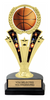 Basketball Trophy with Spinning Ball [TSB2D-BK]