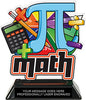 Math Colorix-T Acrylic Trophy - 6.25 inch [TACR6-KN-MT-Q]