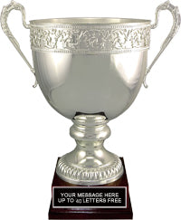 Silver Plated Italian Cup with Floral Band [CM6830]