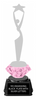 Soccer Pink Metallic Diamond Riser Trophy on Synthetic Regal Base [TDRPNK8-SC]