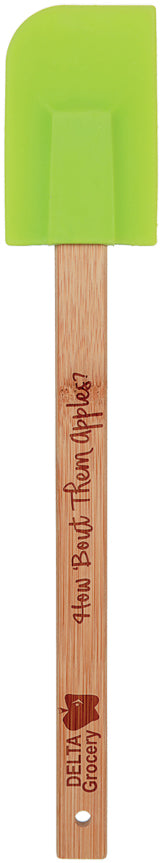Silicone Spatula with Bamboo Handles- Green [SPTJ11-GRN]