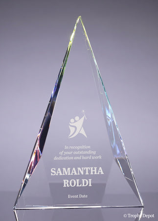 Prismatic Crystal Triangle Award - 12 inch [KT917-12]