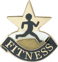 Scholastic Star Pins- Fitness [PB117]